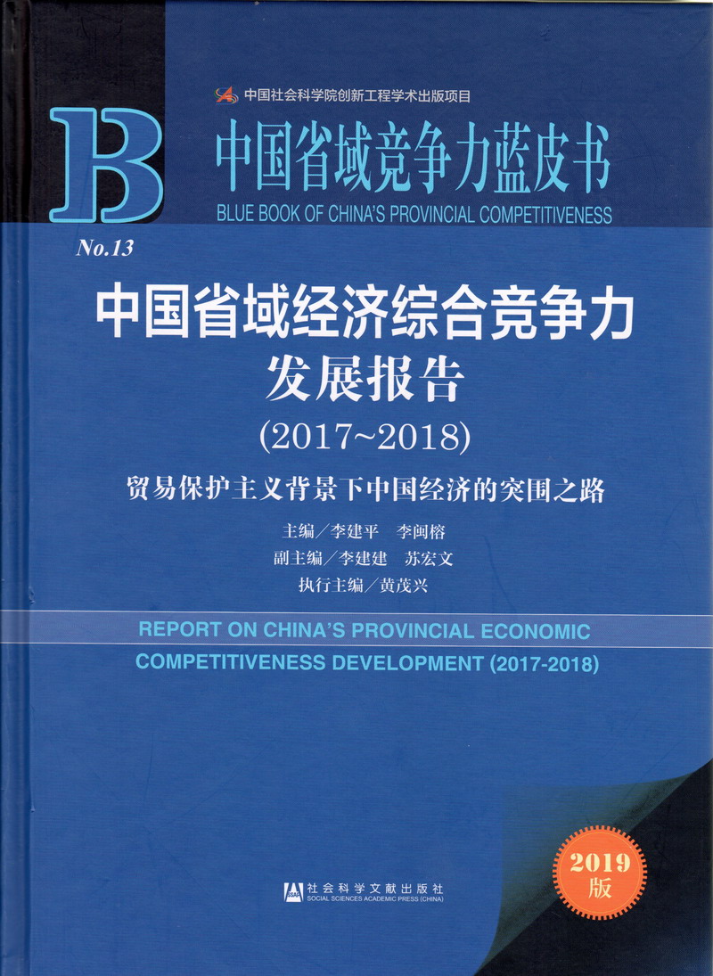 操骚熟妇中国省域经济综合竞争力发展报告（2017-2018）